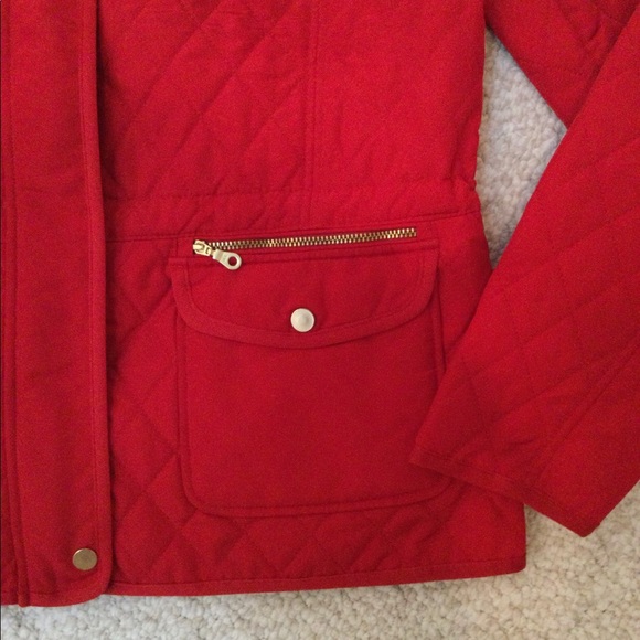 - Talbots Quilted Red Jacket Medium - Picture 10 of 10